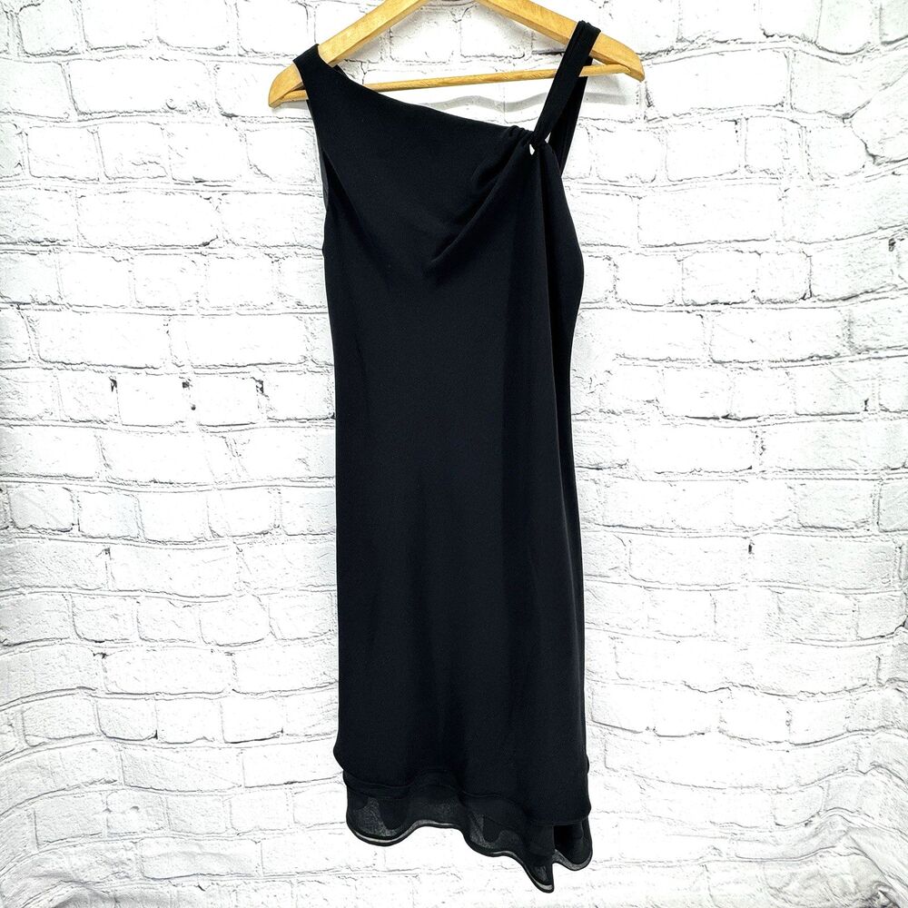Vintage Evan Picone Little Black Dress Size 8 Y2K Classic